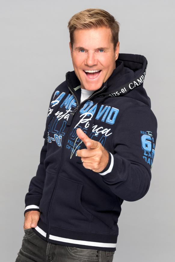 Sweatjacke mit Kapuze und Logo-Artworks