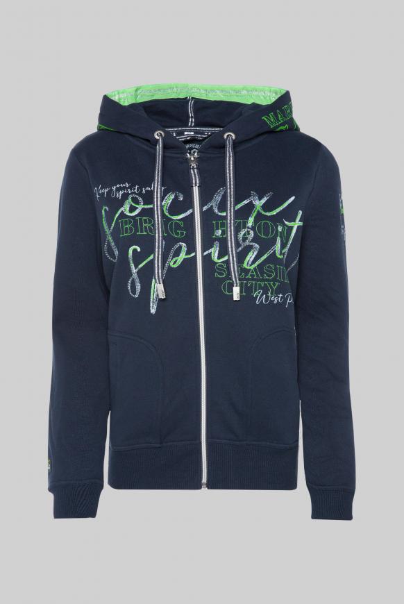 Sweatjacke mit Kapuzen-Artwork