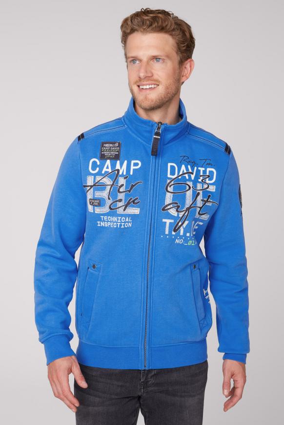 Sweatjacke mit Logo Artworks und Tapes