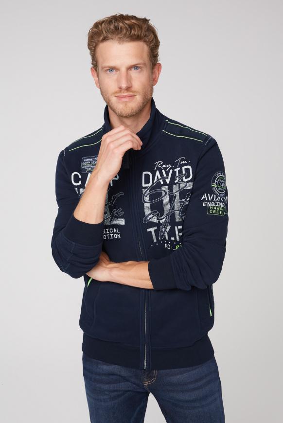 Sweatjacke mit Logo Artworks und Tapes