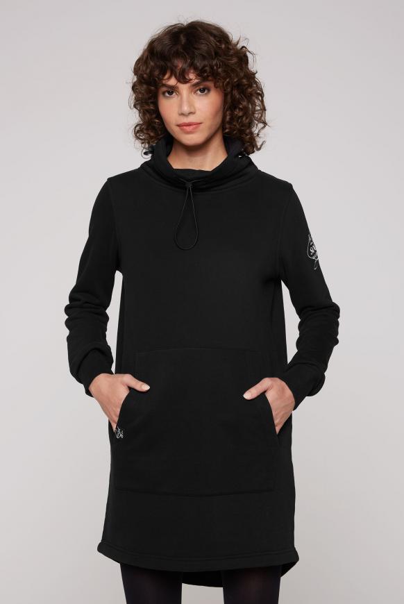 CAMP DAVID mit Kragen SOCCX | hohem Sweatkleid black 