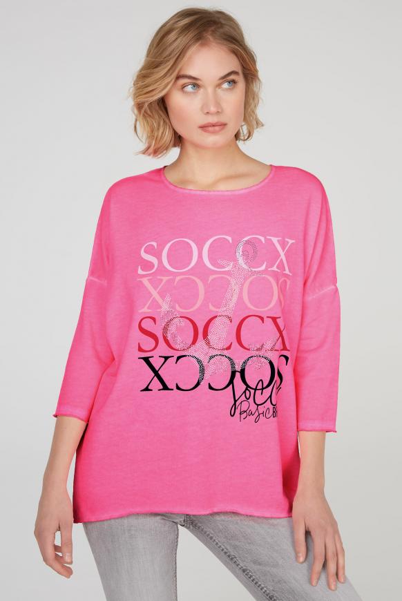 Sweatshirt mit 3/4-Arm und Artwork