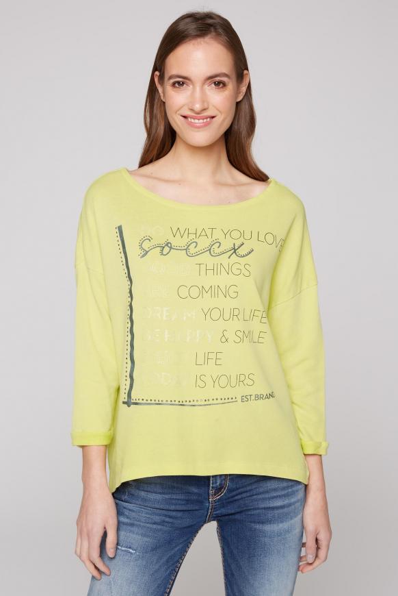 Sweatshirt mit 3/4-Arm und Artwork