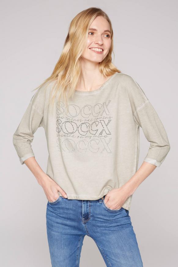 Sweatshirt mit 3/4-Arm und Artwork