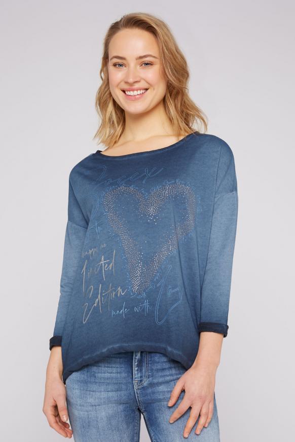 Sweatshirt mit Artwork sea blue