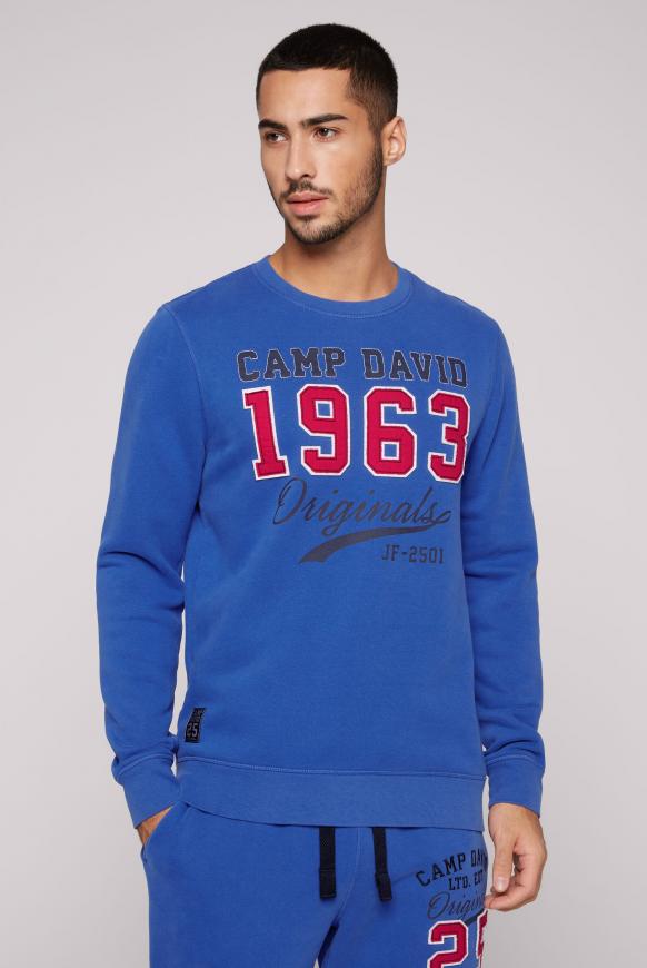 Sweatshirt mit Artwork im Retro-Style flight blue