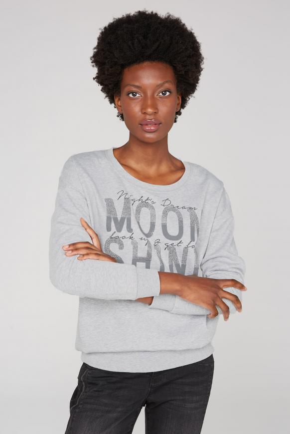 Sweatshirt mit Ausbrenner-Effekten