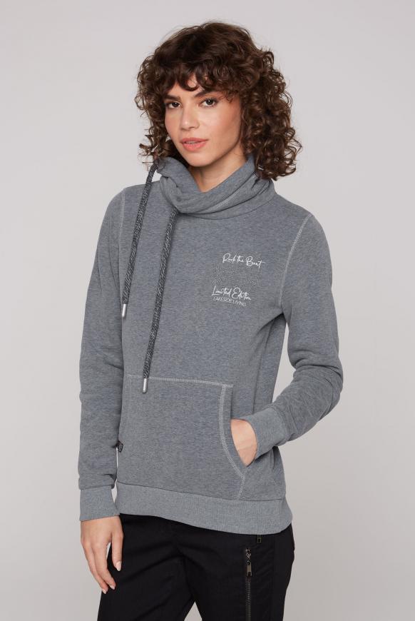 Sweatshirt mit hohem Kragen