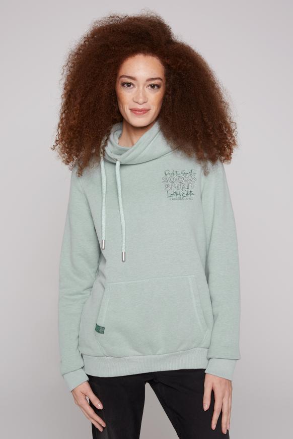 Sweatshirt mit hohem Kragen