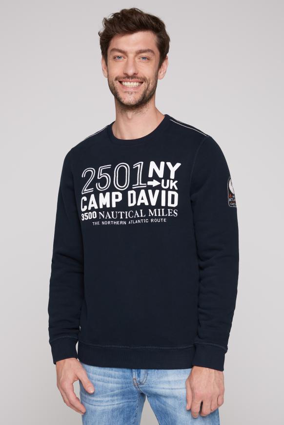 Sweatshirt mit Logo Artwork blue navy