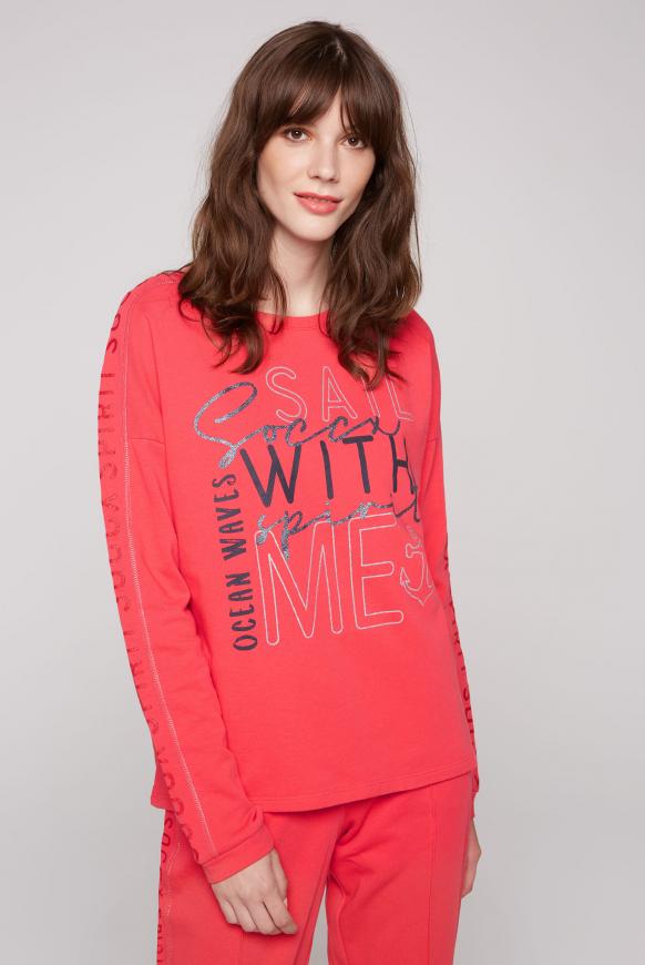 Sweatshirt mit Logo-Glitter-Tape