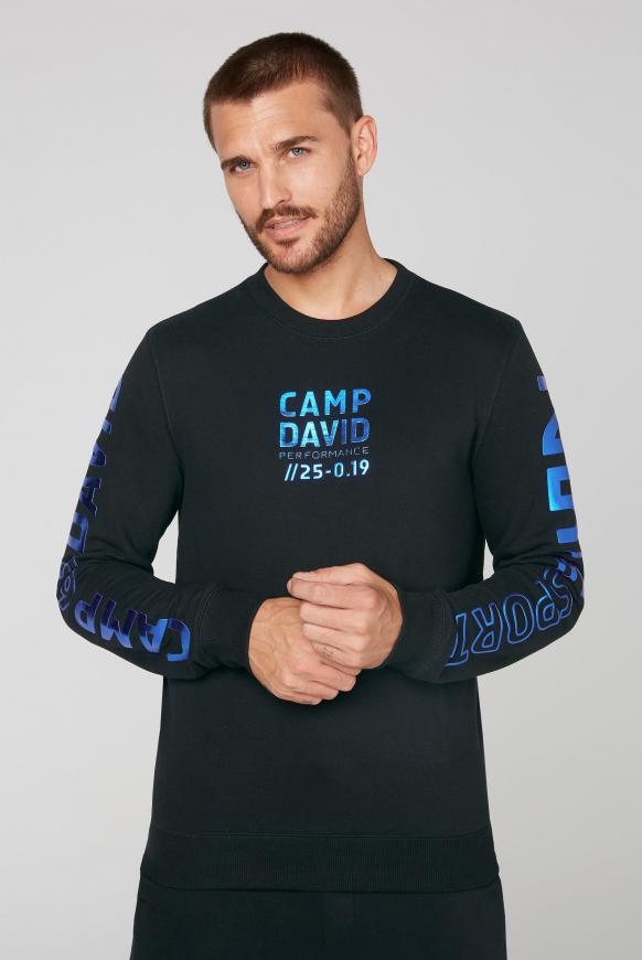 Sweatshirt mit Metallic Rubber Prints