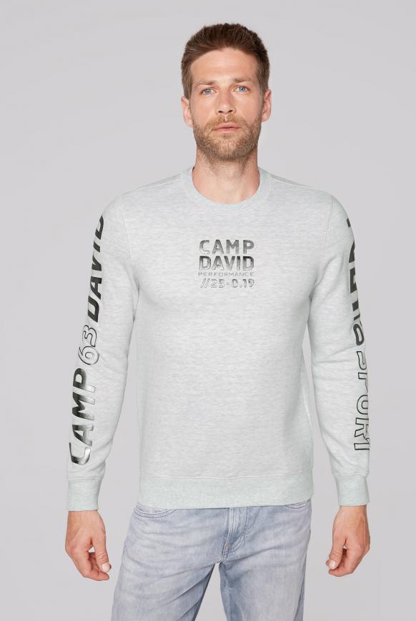 Sweatshirt mit Metallic Rubber Prints