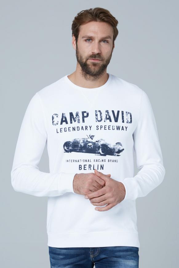 Sweatshirt mit Used Print