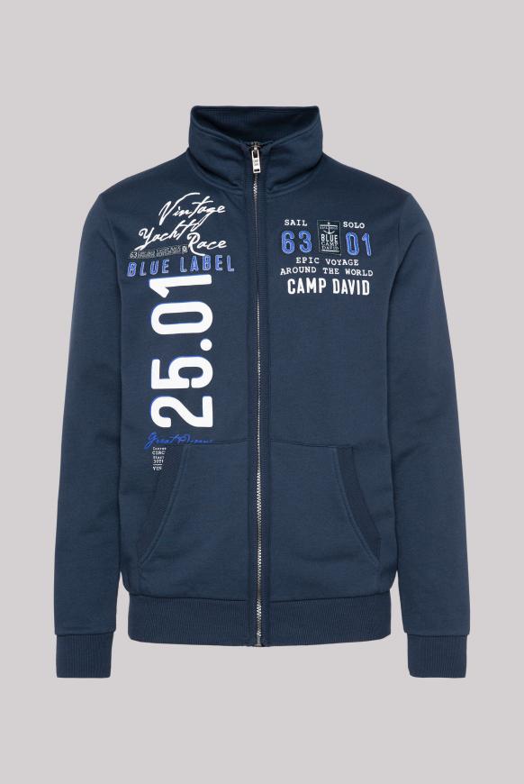 Sweatshirtjacke mit Logo Artworks diving navy
