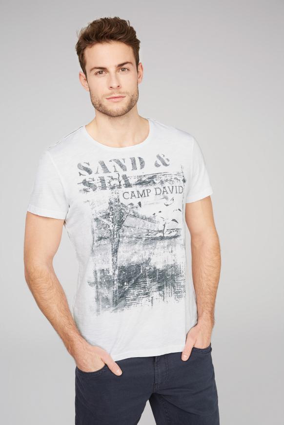 T-Shirt aus Flammgarn mit Photoprint