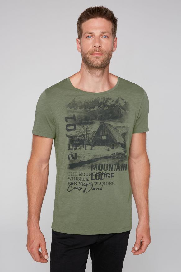T-Shirt aus Flammgarn mit Photoprint