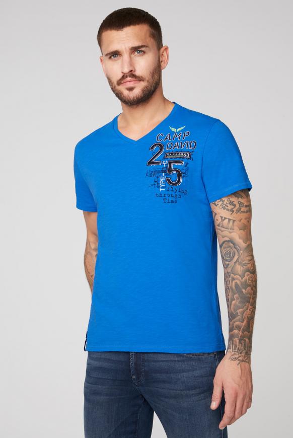 T-Shirt aus Flammgarn mit Rücken-Artwork