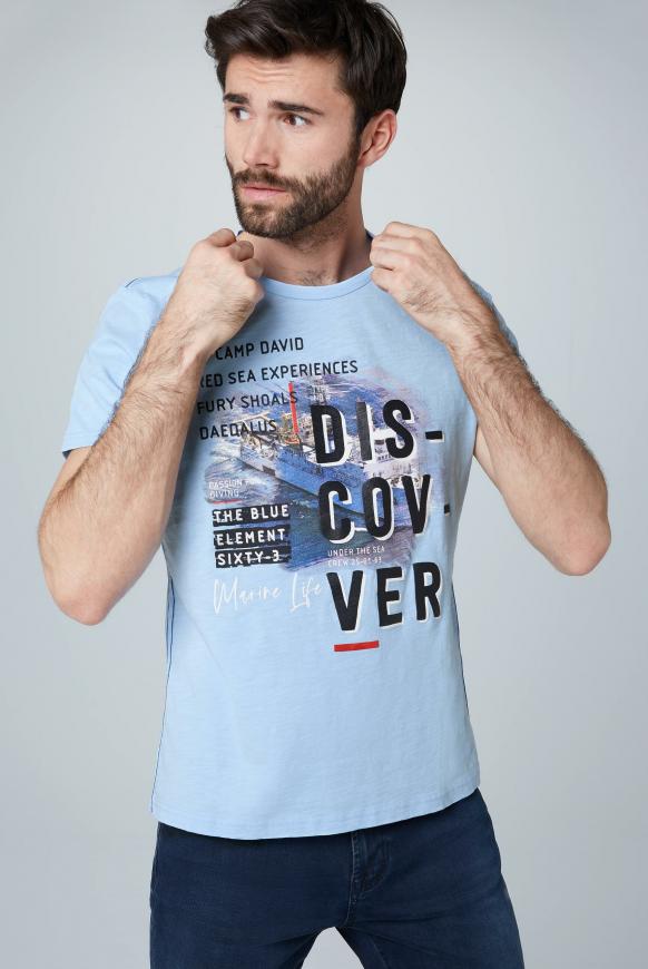 T-Shirt aus Slub Jersey mit Foto-Print
