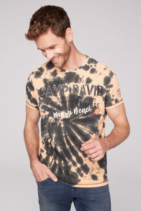 T-Shirt Batik mit Logo Artwork