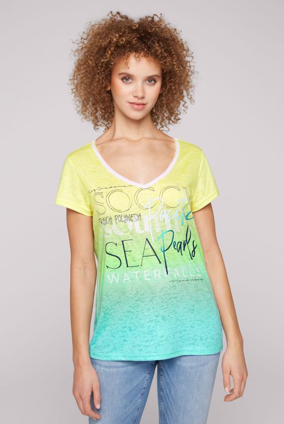 T-Shirt Dip Dye mit Ausbrenner-Effekten