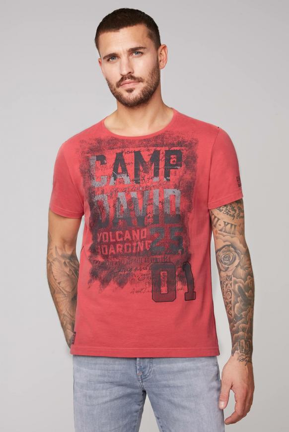T-Shirt mit auffälligen Logo Prints