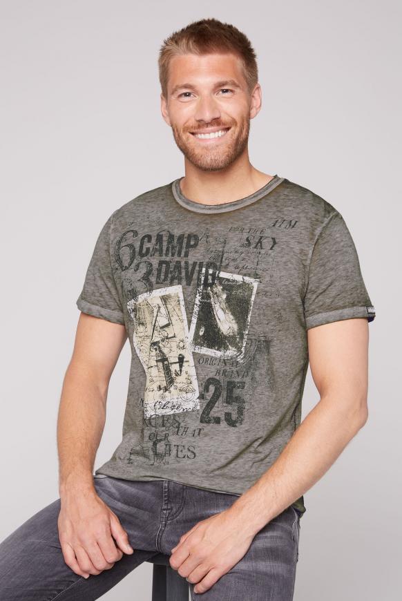 T-Shirt mit Ausbrenner-Effekten mud