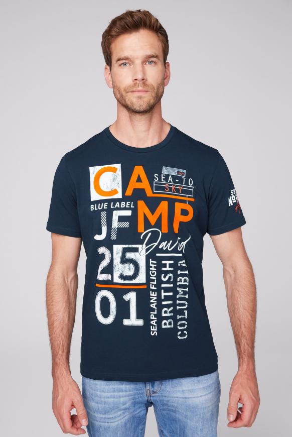 T-Shirt mit Flock-Print