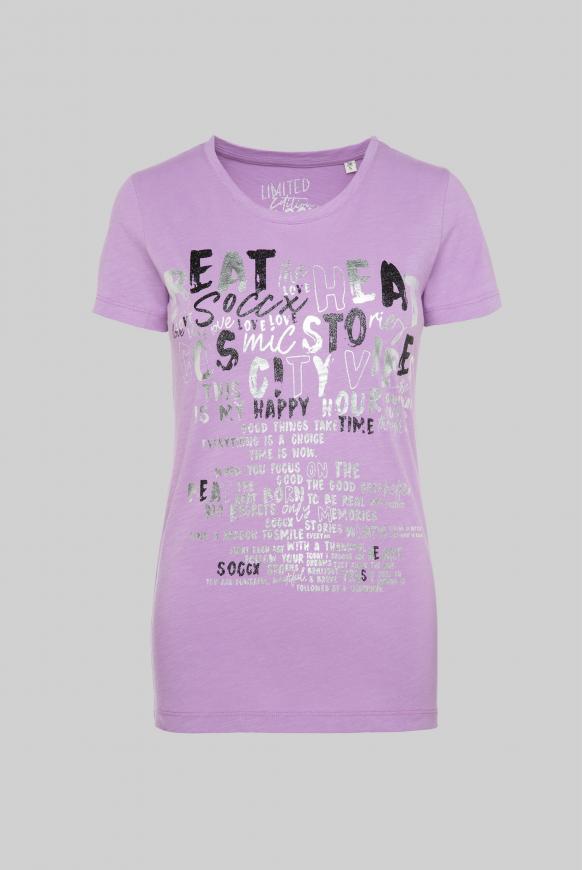T-Shirt mit Folien-Print
