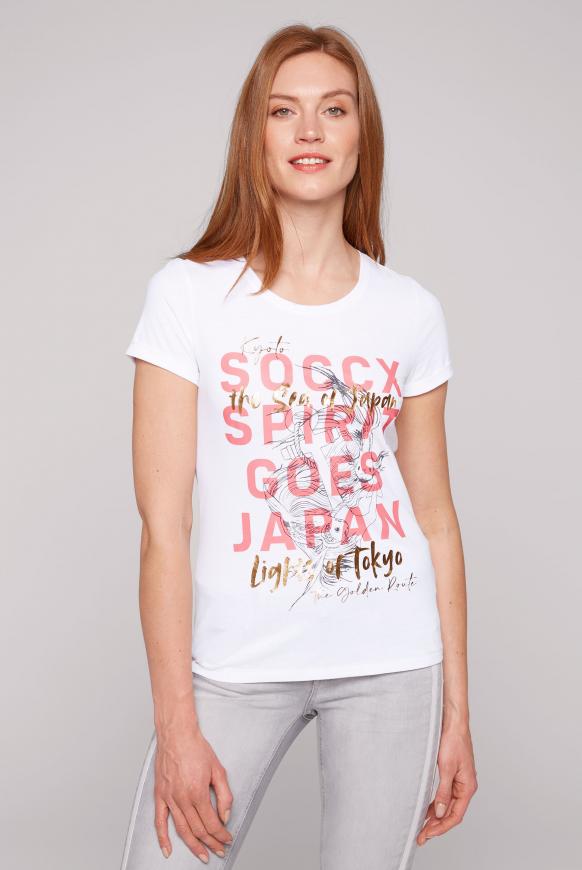 T-Shirt mit Glamour Artwork