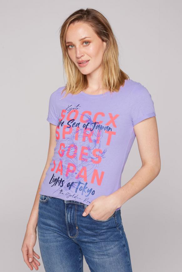 T-Shirt mit Glamour Artwork faded lavender