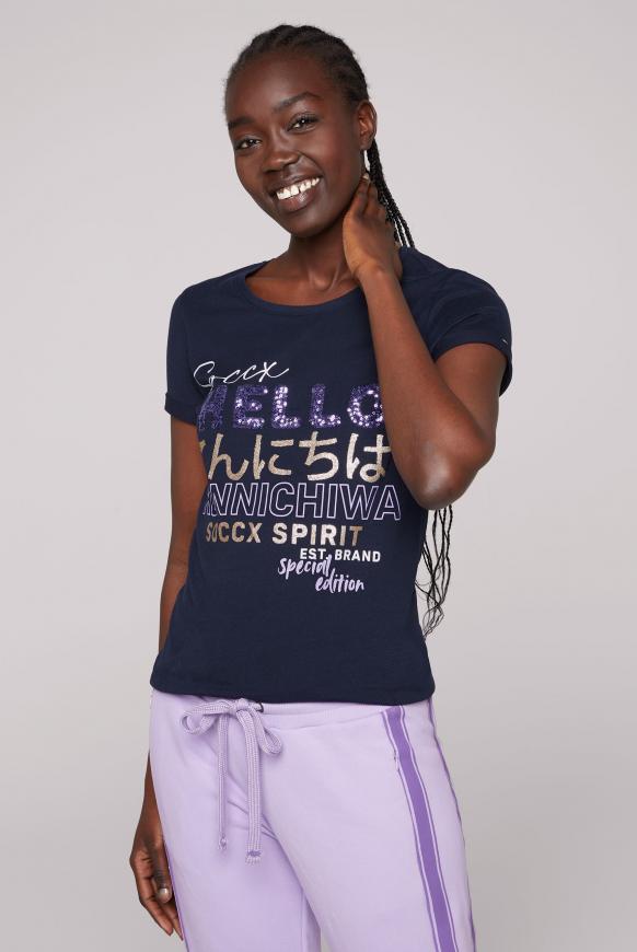 T-Shirt mit Glamour Artwork