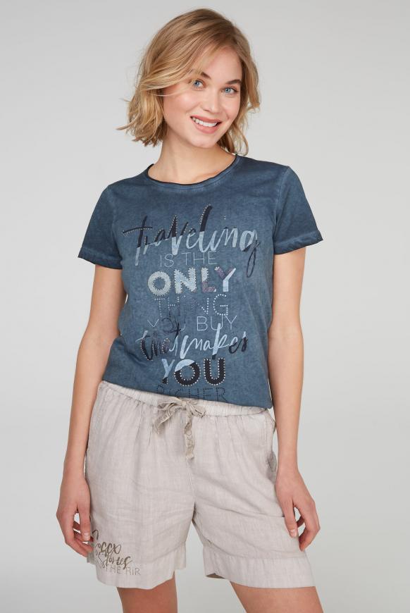 T-Shirt mit Glitter Artwork