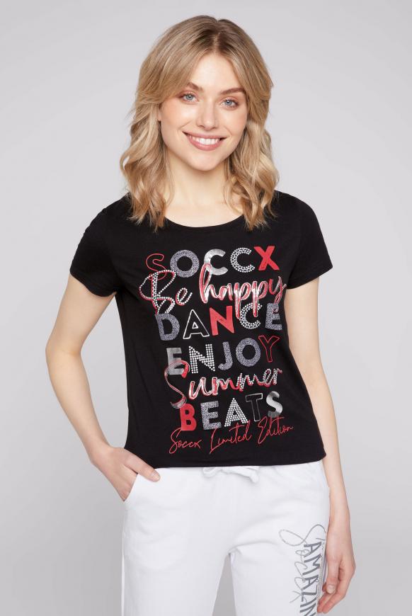 T-Shirt mit Glitter Artwork