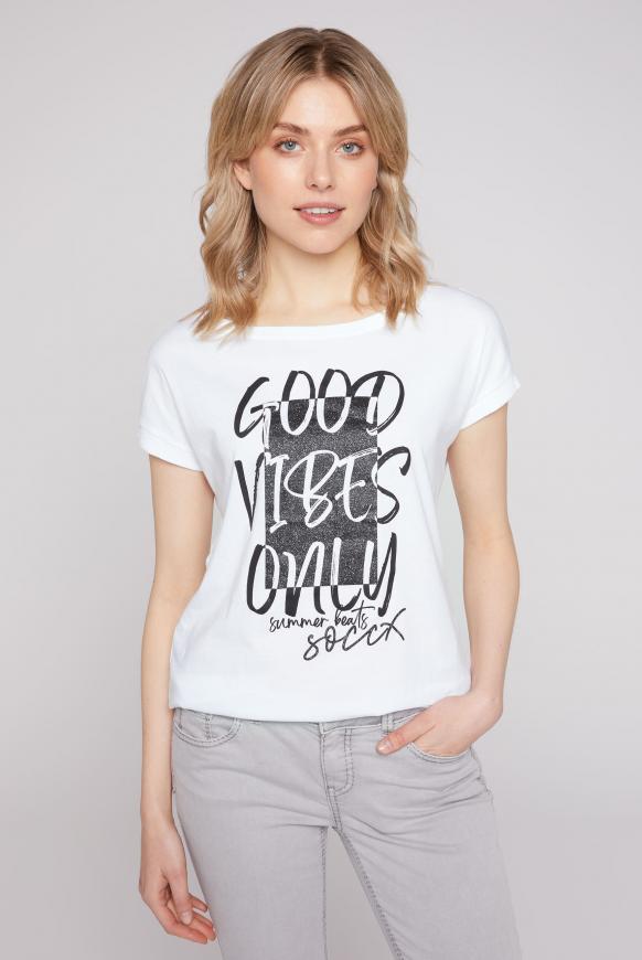 T-Shirt mit Glitter Print