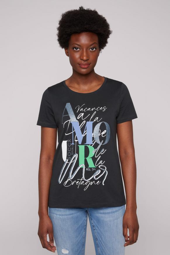 T-Shirt mit Glitzer-Artwork