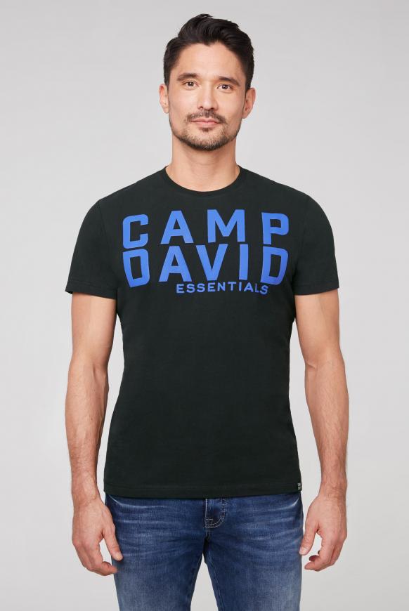 T-Shirt mit großem Logo Puff Print