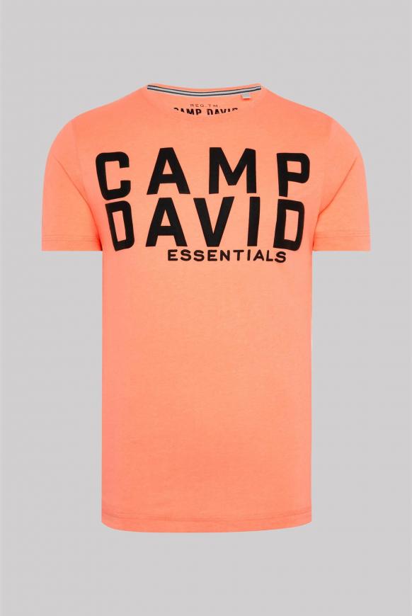 T-Shirt mit großem Logo Puff Print
