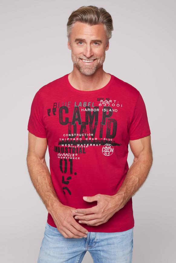 T-Shirt mit großen Logo Rubber Prints