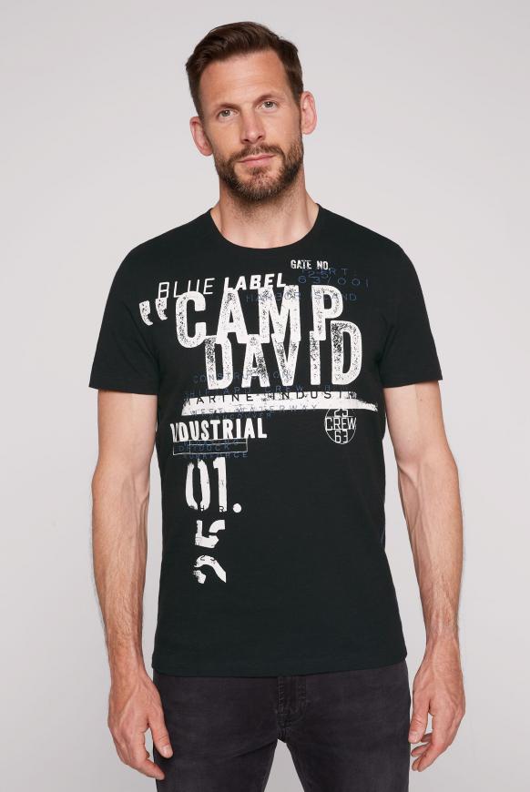 T-Shirt mit großen Logo Rubber Prints
