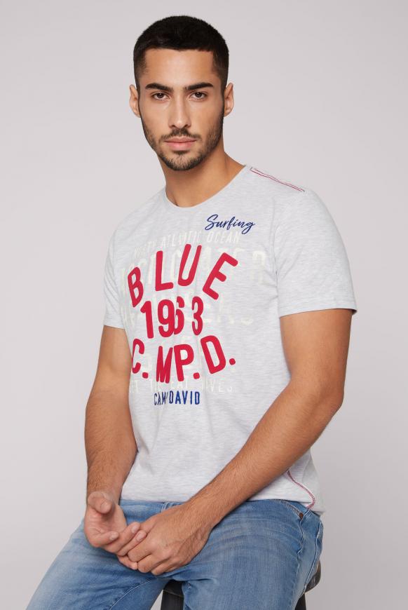 T-Shirt mit Label Print
