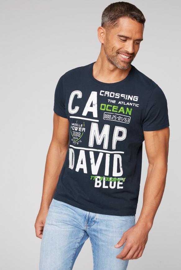 T-Shirt mit Logo-Applikationen