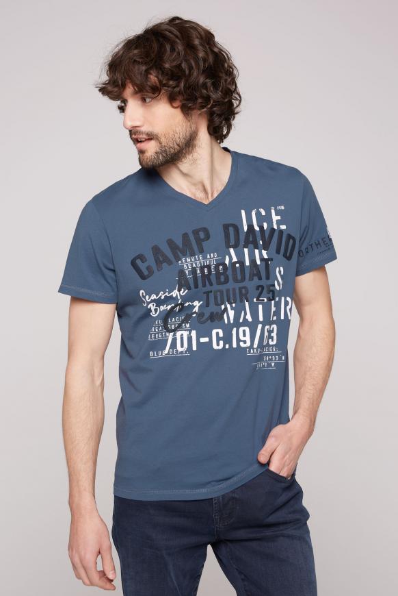 CAMP DAVID & SOCCX | T-Shirt mit Logo Artworks dark sky