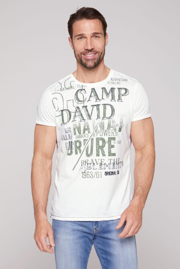 T-Shirt mit Logo Prints im Vintage Style