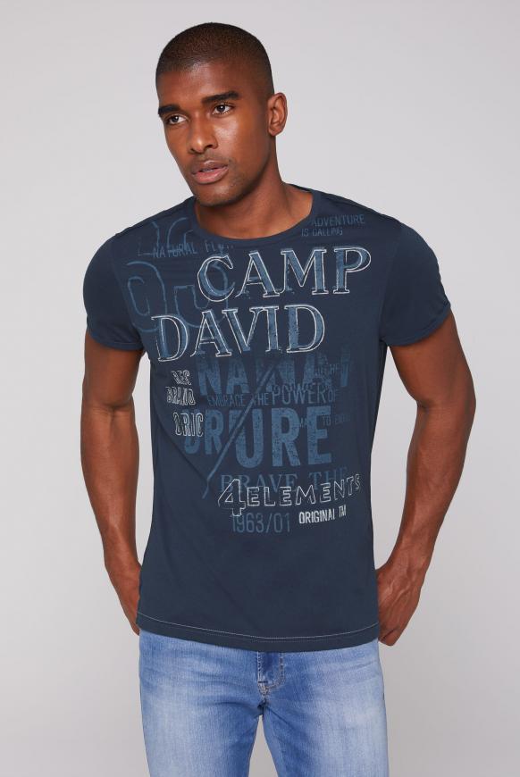 T-Shirt mit Logo Prints im Vintage Style