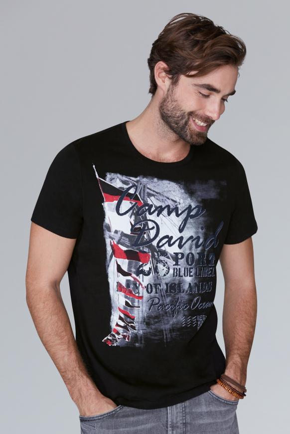 T-Shirt mit maritimen Photoprint