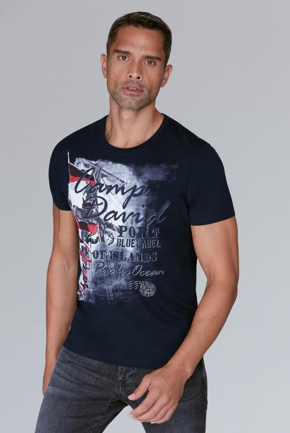 T-Shirt mit maritimen Photoprint