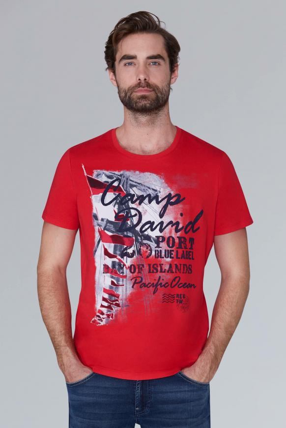T-Shirt mit maritimen Photoprint