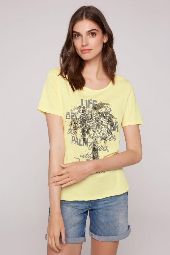 T-Shirt mit Pailletten-Artwork