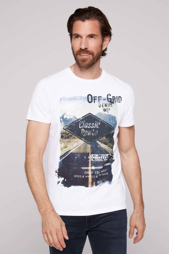 T-Shirt mit Photoprint opticwhite